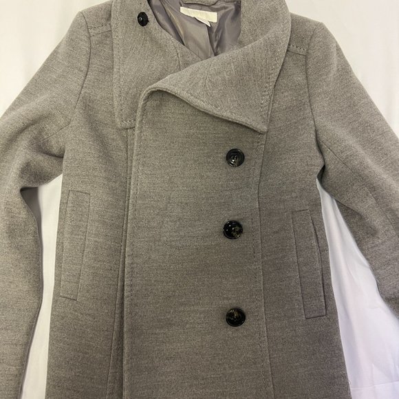 H&M Pea Coat Gray Size 4 - Picture 2 of 6